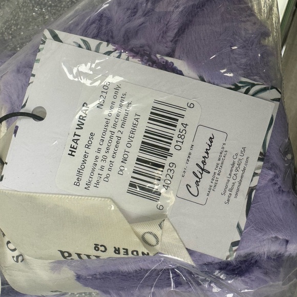 Sonoma Lavender Spa Heat Wrap in Bellflower Rose Purple NEW - Picture 16 of 16
